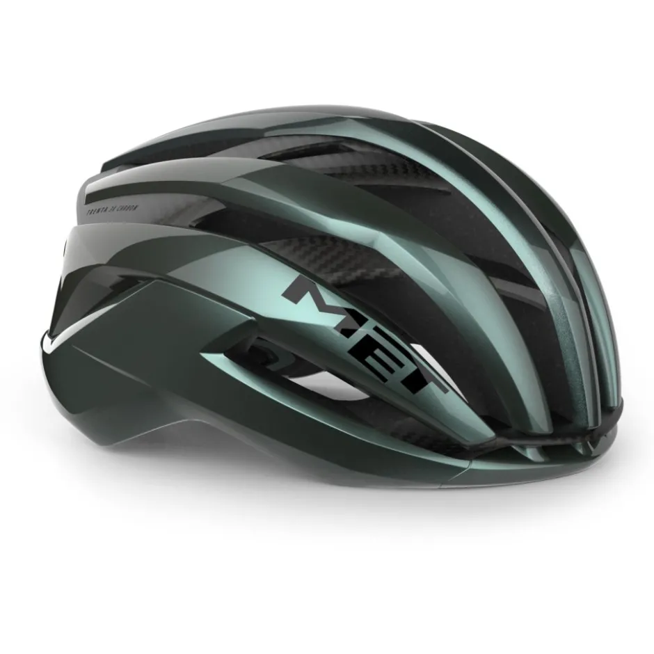 Racefietshelmen|Gravelhelmen < MET Trenta 3K Carbon Fiethe - Hyper Tea/Goy