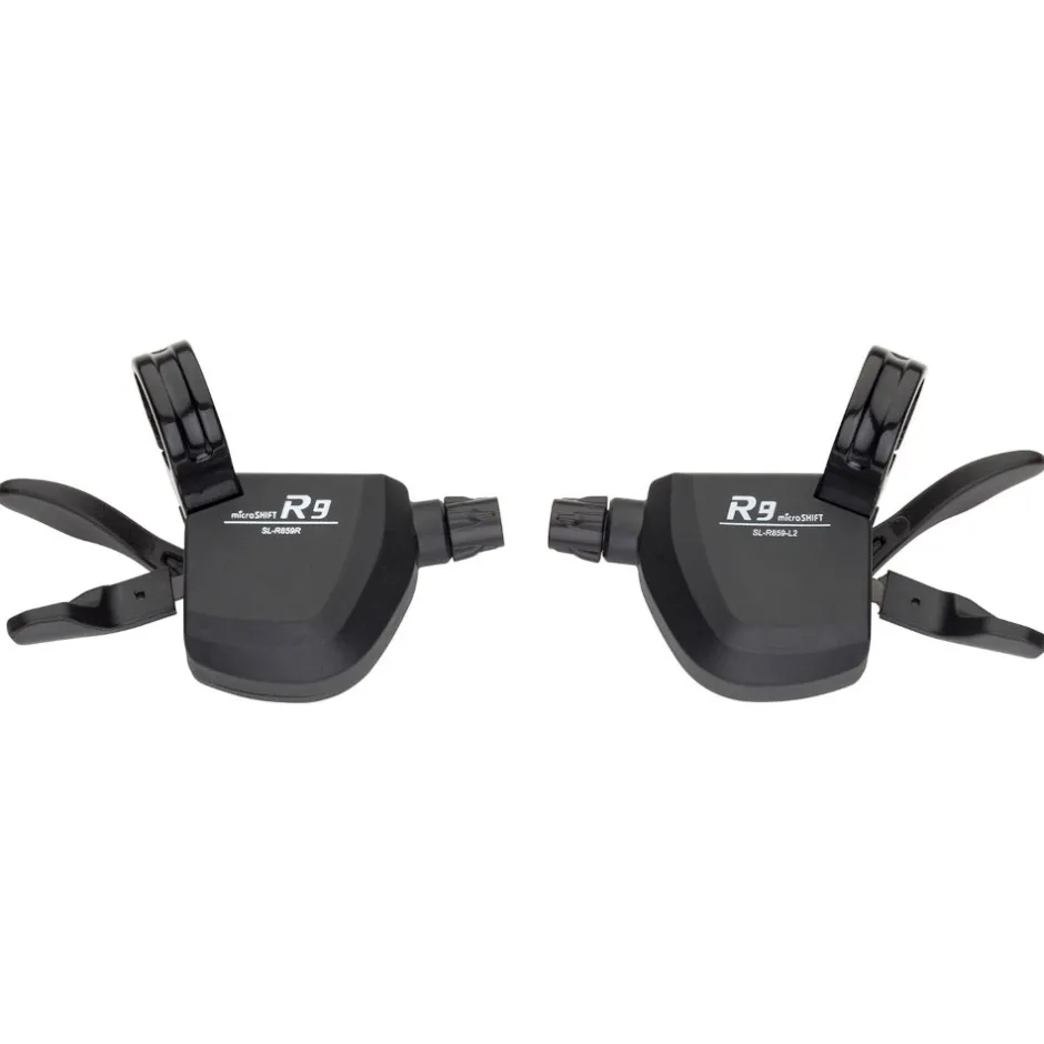 Shifters < microSHIFT R9 SL-R859-2 Xpress Flat Bar Shifter - 2x9-speed - Pair