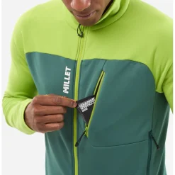 Millet Seneca Fleece Jas Heren - Macaw Green/Bottle