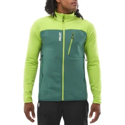Millet Seneca Fleece Jas Heren - Macaw Green/Bottle