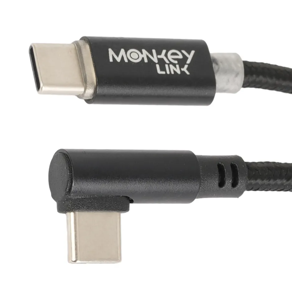 Stroomvoorziening|Stroomvoorziening < MonkeyLink ML-oplaadkabel USB-C naar USB-C - 30 cm