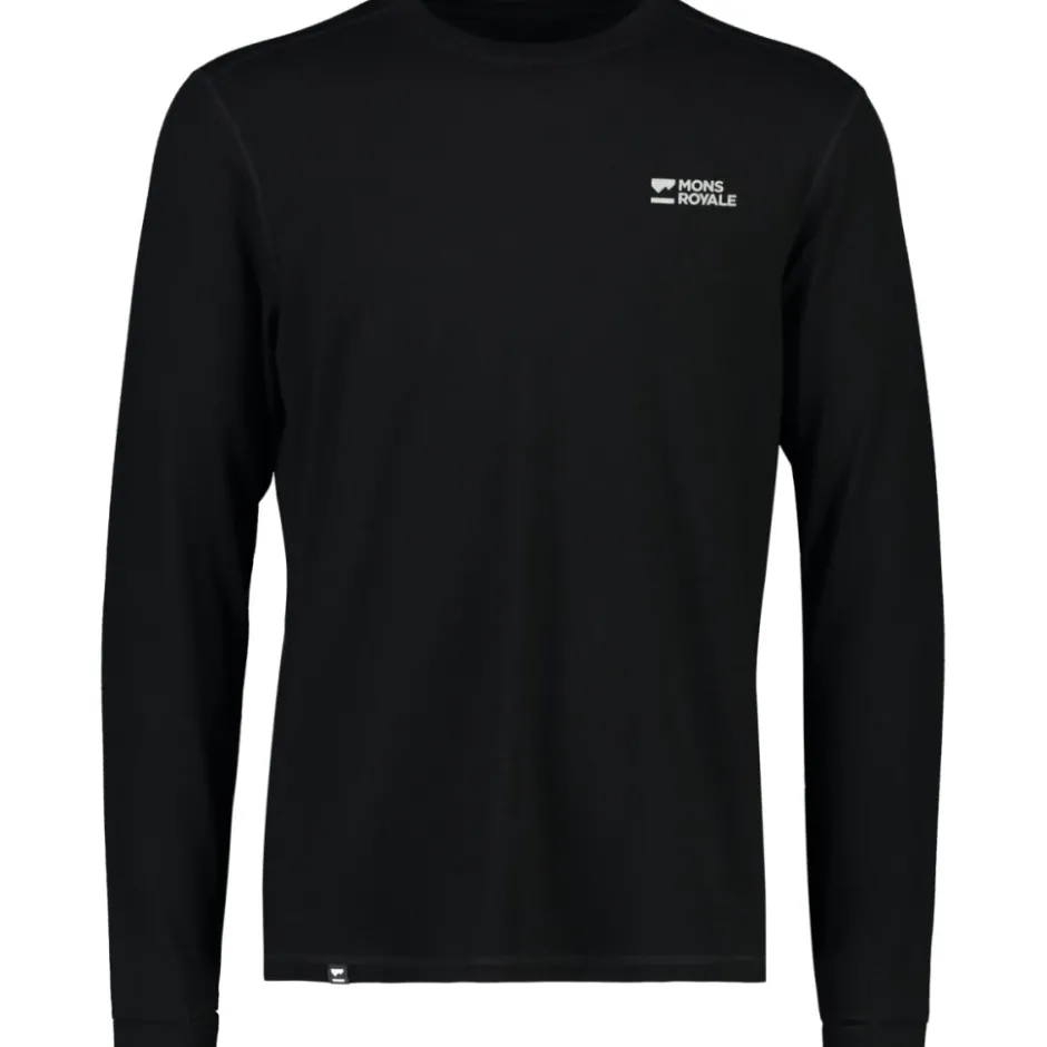 Baselayers < Mons Royale Cascade erino Hed et Lange ouwen Heren - zwart