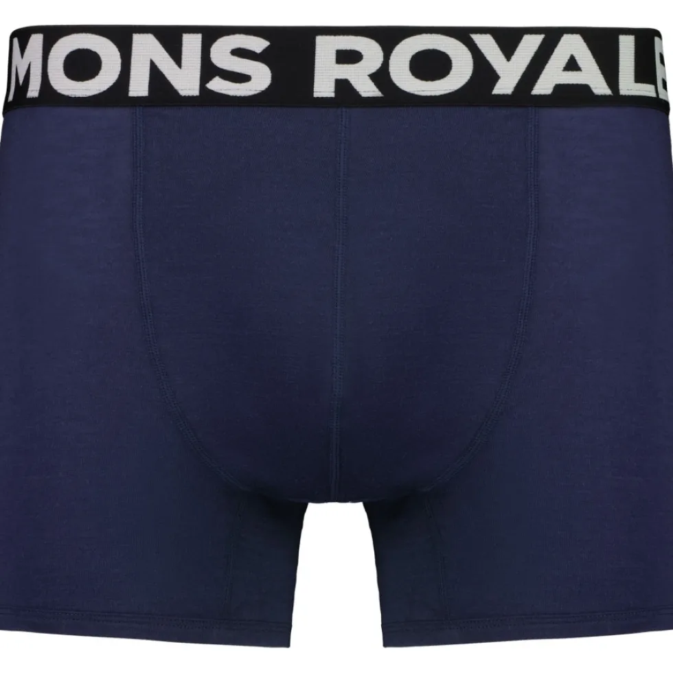 Mons Royale Hold 'em Shorty Merino Boxershort Heren - midnight