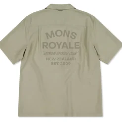 Mtb-Shirts < Mons Royale Breezer erino Herenoverhed et korte ouwen - dried eucayptu