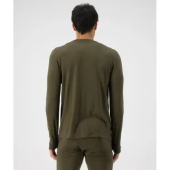 Mons Royale Cascade Merino Hemd met Lange Mouwen Heren - dark olive