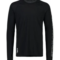 Mons Royale Temple Merino Shirt met Lange Mouwen Heren - zwart