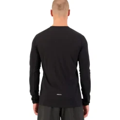 Mons Royale Temple Merino Shirt met Lange Mouwen Heren - zwart