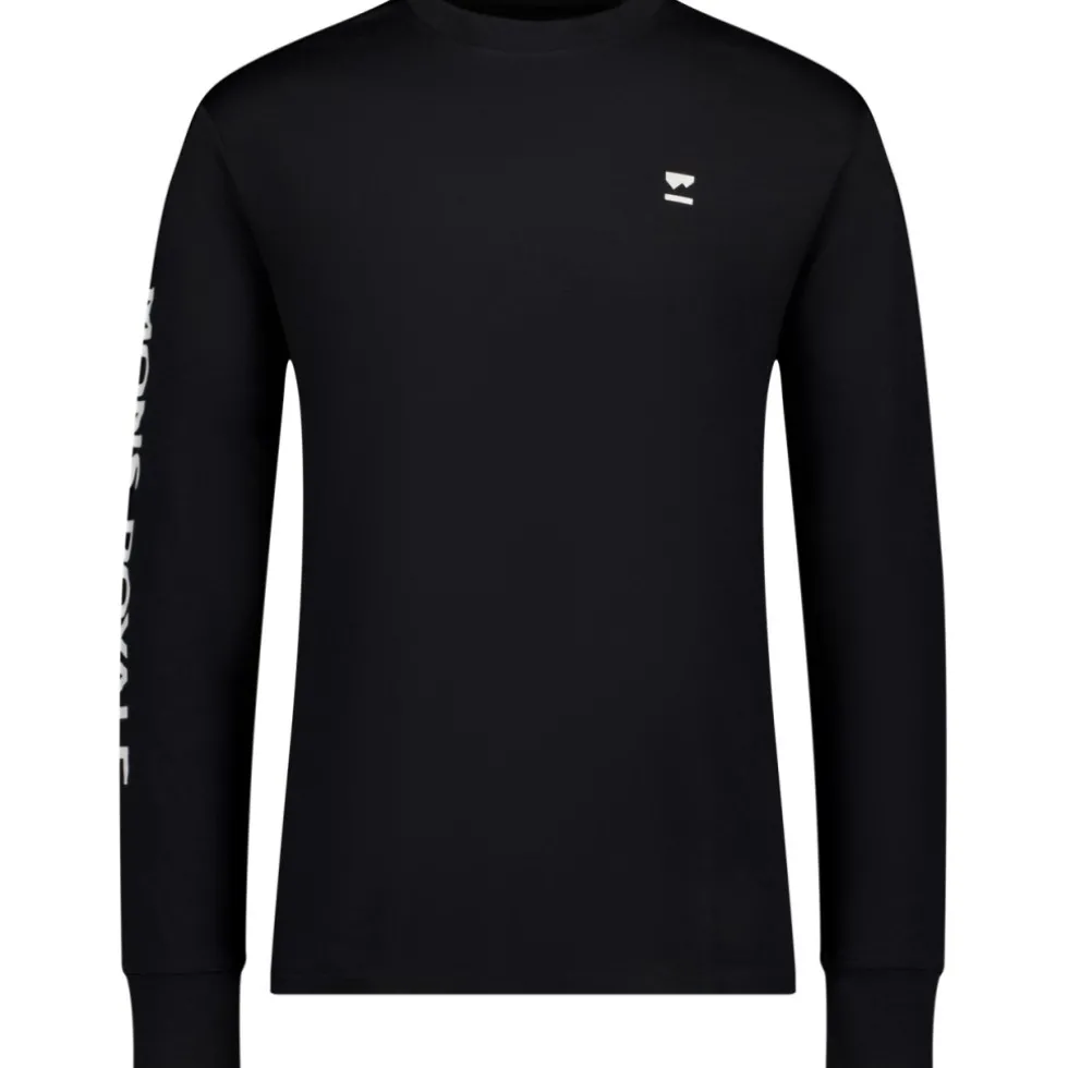 Mons Royale Yotei Merino Classic Shirt met Lange Mouwen Heren - zwart