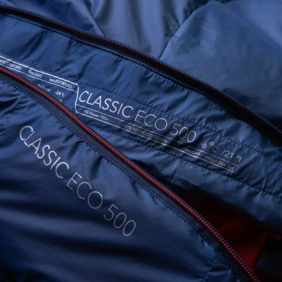 Mountain Equipment Classic Eco 500 Regular Slaapzak ME-006541 - ritssluiting links - dusk