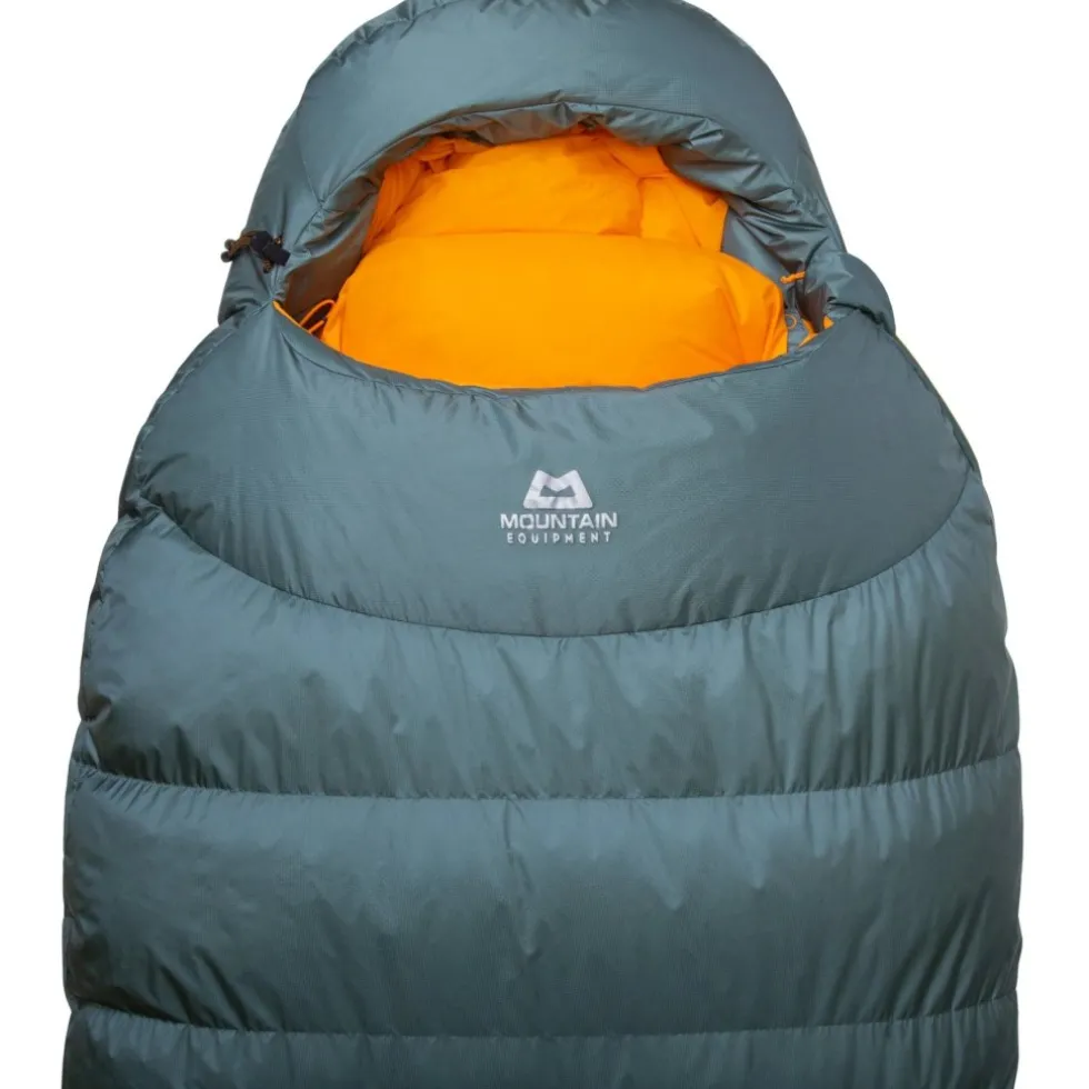 Mountain Equipment Glacier 300 Dames Regular Slaapzak ME-007341 - zip left - sage