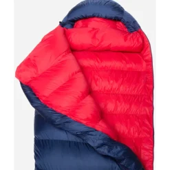 Slaapzakken < Mountain Equipment Helium 250 Regular Slaapzak Dames ME-006074 - zip left - medieval blue