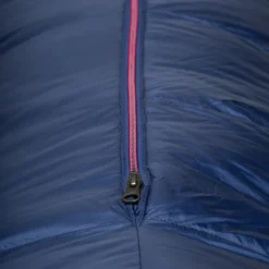 Slaapzakken < Mountain Equipment Helium 250 Regular Slaapzak Dames ME-006074 - zip left - medieval blue