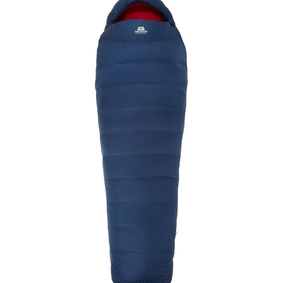 Slaapzakken < Mountain Equipment Helium 250 Regular Slaapzak Dames ME-006074 - zip left - medieval blue