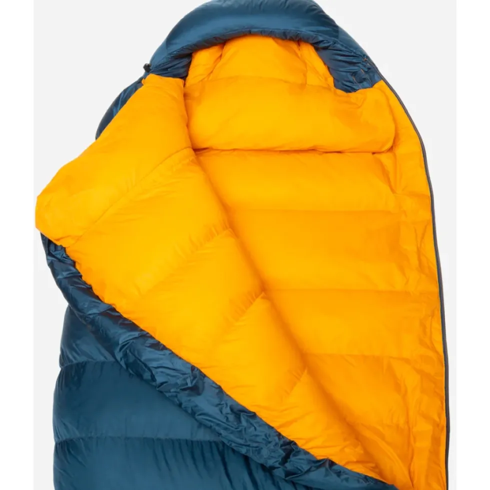 Mountain Equipment Helium 250 Regular Slaapzak ME-006072 - zip right - majolica blue