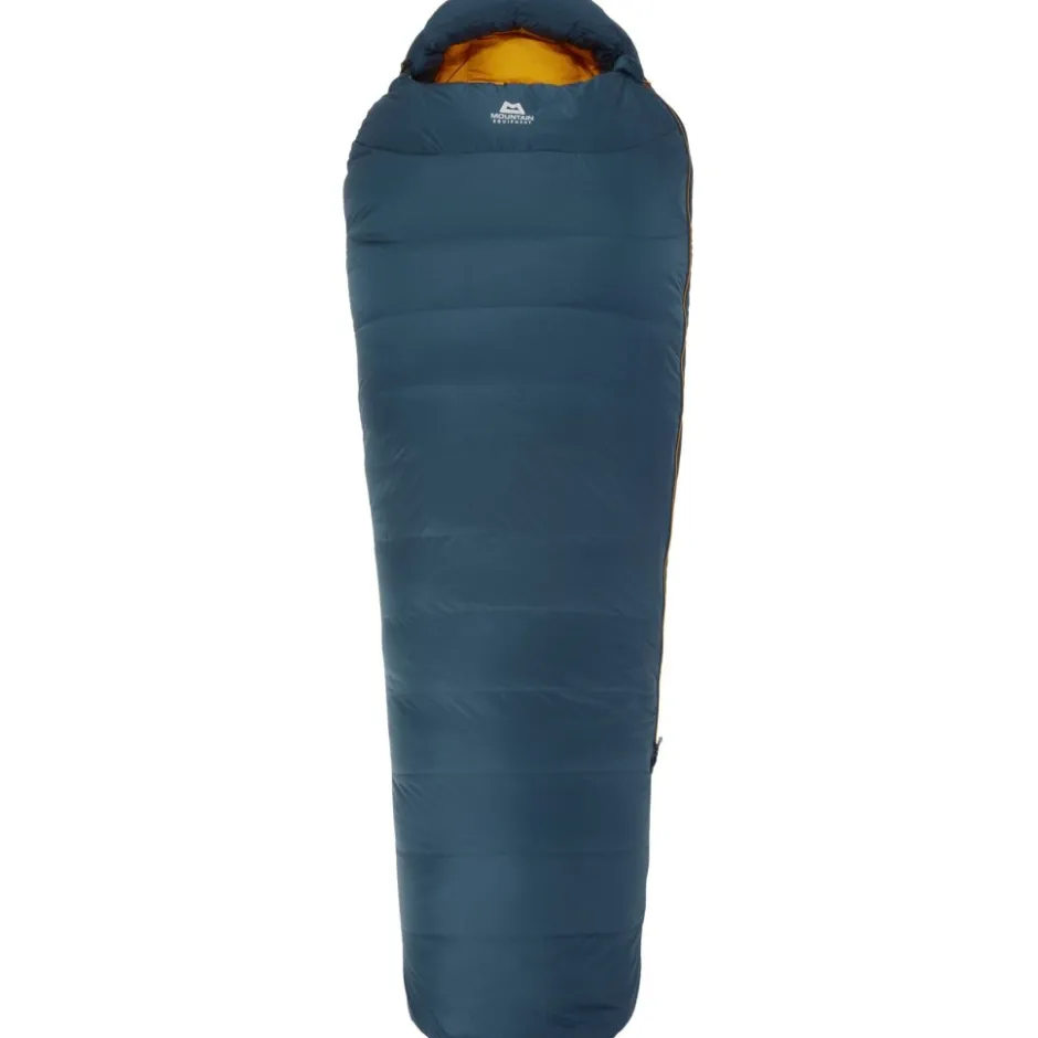 Slaapzakken < Mountain Equipment Helium 400 Regular Slaapzak ME-005968 - zip left - majolica blue