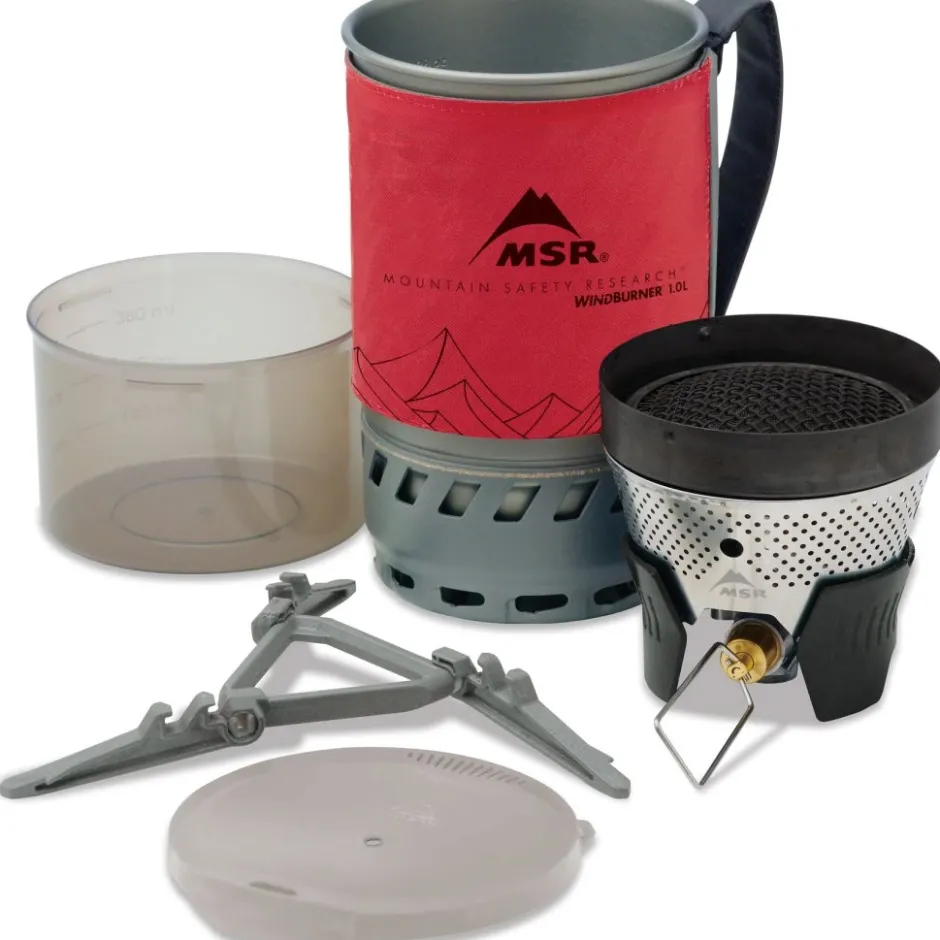 Kooktoestellen & Aanstekers < MSR WindBurner Personal Koker - 1,0 l - Rood