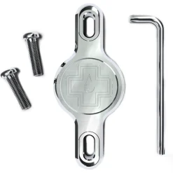 Gps Trackers En Alarm < Muc-Off Beugel voor AirTag - Secure Tag Holder 2.0 - zilver