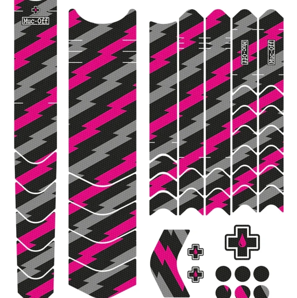Muc-Off Frame Protection Kit E-MTB - bolt/pink