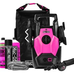 Muc-Off Hogedrukreiniger + Zak + Sneeuwschuimmondstuk + Fietsreiniger