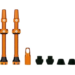 Banden Accessoires En Tubeless|Gereedschap En Onderhoud < Muc-Off Tubeless Valve Kit V2 Universal - orange