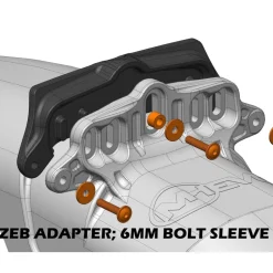 Spatborden < Mudhugger EVO Bolt-On Adapter for RockShox Zeb & Domain Forks
