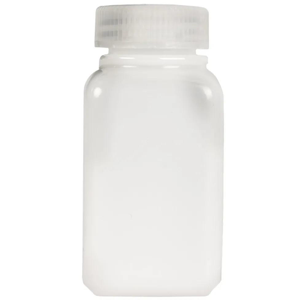 Nalgene Lege Fles met Brede Hals - Kubusvorm | Wit - 175ml