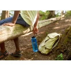 Outdoor Flessen & Thermosflessen < Nalgene Wide Mouth Sustain Silo Drinkfles - 1.5L - cerulean