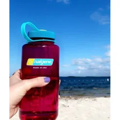 Nalgene Wide Mouth Sustain Drinkfles - 1L - grijs