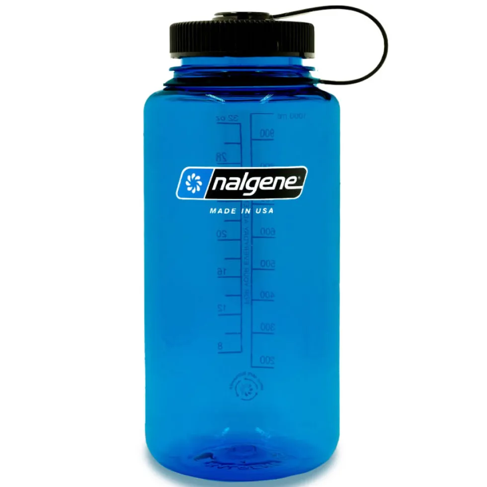 Nalgene Wide Mouth Sustain Drinkfles - 1L - blauw