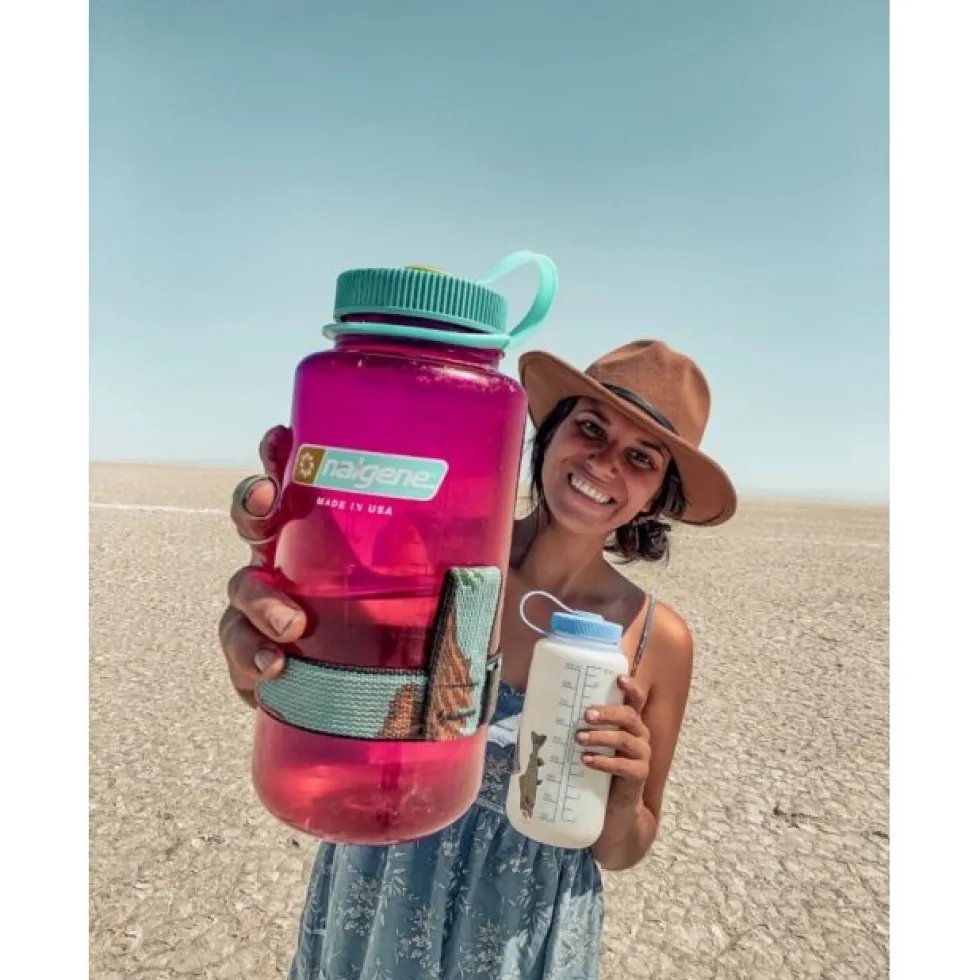 Nalgene Wide Mouth Sustain Drinkfles - 1L - blauw