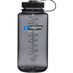 Outdoor Flessen & Thermosflessen < Nalgene Wide Mouth Sustain Drinkfles - 1L - grijs/zwart