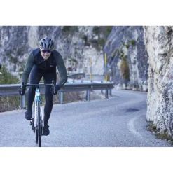 Racefietsjacks|Winterjassen < Nalini HP Ebossed Fietsjas Heren - black/forest green 4450