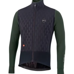 Racefietsjacks|Winterjassen < Nalini HP Ebossed Fietsjas Heren - black/forest green 4450