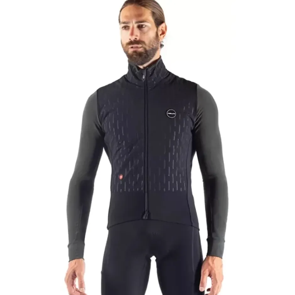 Racefietsjacks|Winterjassen < Nalini HP Ebossed Fietsjas Heren - black/forest green 4450