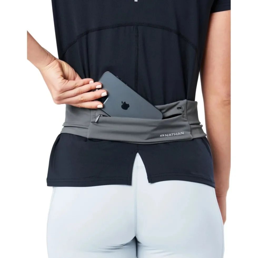 Nathan Sports Adjustable Fit Zipster 2.0 Hüfttasche Heuptas - Gravity Grey