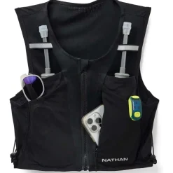 Nathan Sports AeroZip Hardloopvest dames - 1L - black/reflective silver