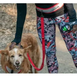 Nathan Sports K9 Runner's heupriem met riem - Vapor Blue/Lollipop