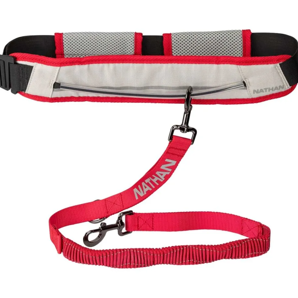 Nathan Sports K9 Runner's heupriem met riem - Vapor Blue/Lollipop