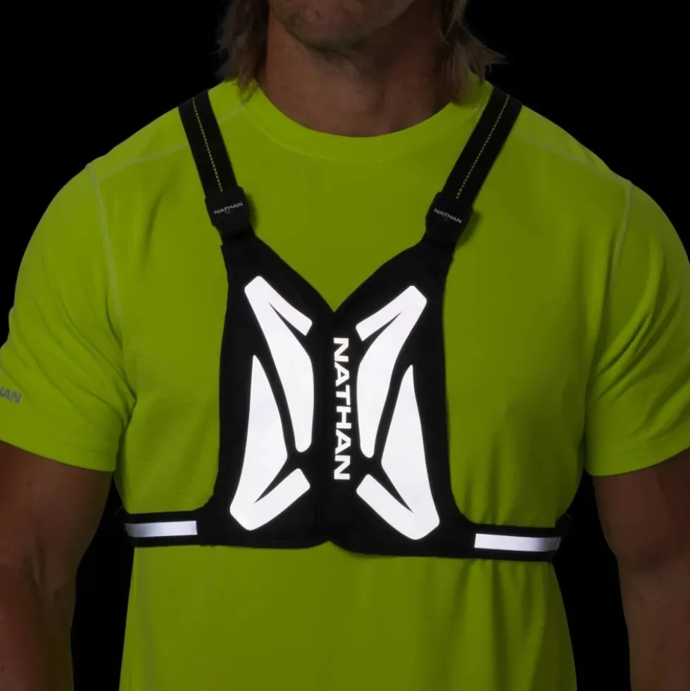 Nathan Sports Laser Light Web RX Veiligheidsvest - black / high vis yellow