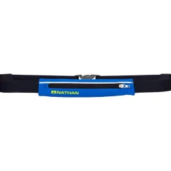 Nathan Sports Mirage Pak Adjustable Running Belt - Electric Blue/Lemonade