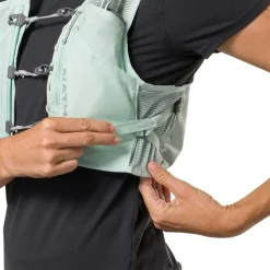 Rugzakken & Drinksystemen < Nathan Sports Pinnacle Breeze Hardloopvest dames - 4L - surf spray/reflective silver