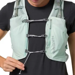 Rugzakken & Drinksystemen < Nathan Sports Pinnacle Breeze Hardloopvest dames - 4L - surf spray/reflective silver