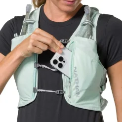 Rugzakken & Drinksystemen < Nathan Sports Pinnacle Breeze Hardloopvest dames - 4L - surf spray/reflective silver