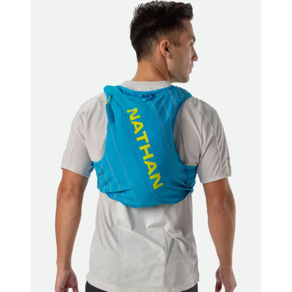 Nathan Sports Pinnacle 12L Hardloop-Vest - Blue Me Away/Finish Lime