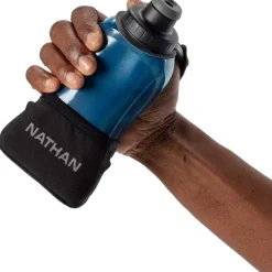 Nathan Sports Quick Squeeze Lite Handheld drinkfles 355ml - black/marine blue