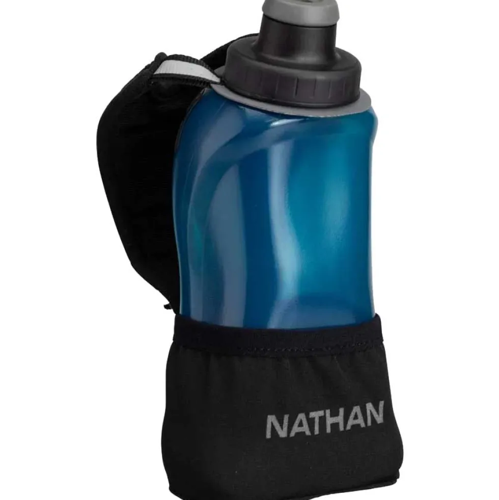 Nathan Sports Quick Squeeze Lite Handheld drinkfles 355ml - black/marine blue