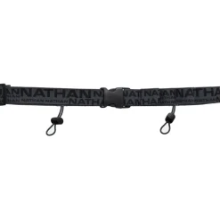 Nathan Sports Race Number Nutrition Waistbelt - black / reflective silver
