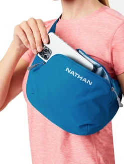 Nathan Sports Run Sling 2L Hardlooprugzak - Deep Blue/Sky Blue