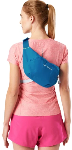 Nathan Sports Run Sling 2L Hardlooprugzak - Deep Blue/Sky Blue