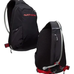 Rugzakken & Drinksystemen < Nathan Sports Run Sling 8L Hardlooprugzak - Black/Ribbon Red